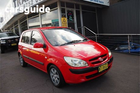 Red 2006 Hyundai Getz Hatchback 1.4