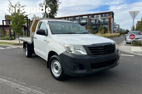 White 2012 Toyota Hilux Cab Chassis Workmate