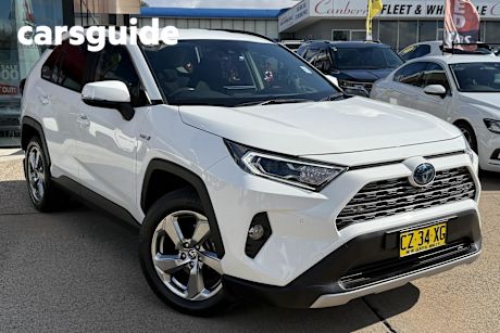 White 2020 Toyota RAV4 Wagon GXL (awd) Hybrid