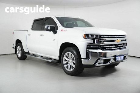 White 2022 Chevrolet Silverado Crew Cab Utility 1500 LTZ Premium Tech Pack