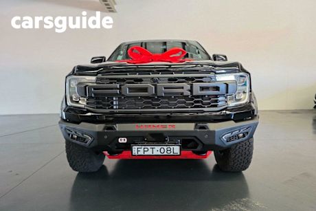 Black 2023 Ford Ranger Ute Tray PY 2024.00MY Raptor Pick-up Double Cab 4dr Spts Auto 10sp Fu