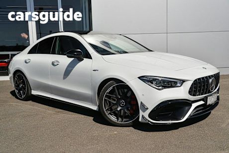 White 2021 Mercedes-Benz CLA45 Coupe S 4Matic+