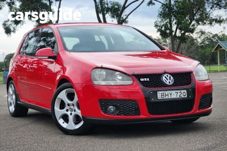Red 2008 Volkswagen Golf Hatchback GTI