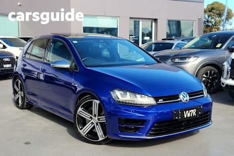 Blue 2016 Volkswagen Golf Hatchback R