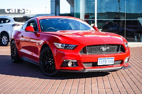 Red 2017 Ford Mustang Coupe Fastback GT 5.0 V8