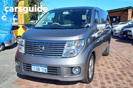Grey 2009 Nissan Elgrand Commercial
