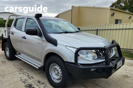 Silver 2015 Mitsubishi Triton Dual Cab Utility GLX (4X4)