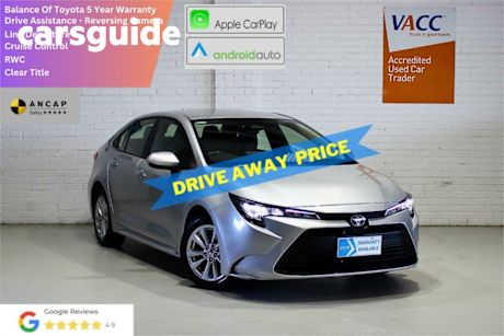 Silver 2022 Toyota Corolla Sedan Ascent Sport + Navigation
