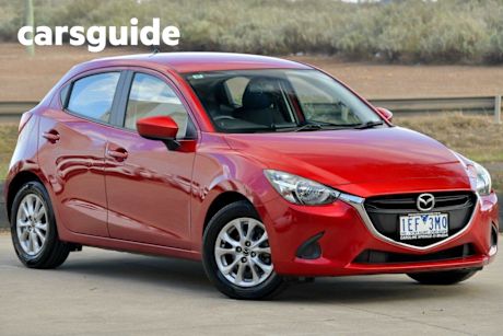 Red 2014 Mazda 2 Hatchback NEO