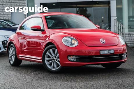 Red 2013 Volkswagen Beetle Hatchback