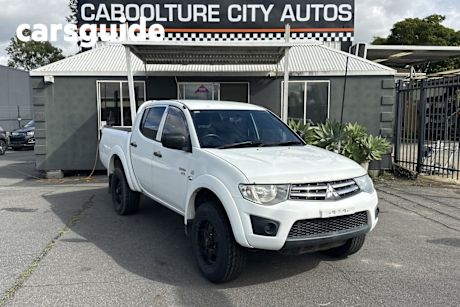 White 2012 Mitsubishi Triton Double Cab Utility GLX (4X4)