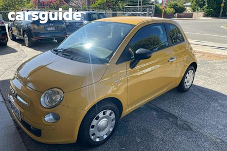Yellow 2015 Fiat 500 Hatch POP MY14