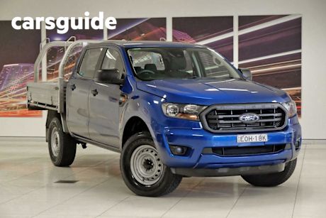 Blue 2021 Ford Ranger Double Cab Chassis XL 2.2 HI-Rider (4X2)