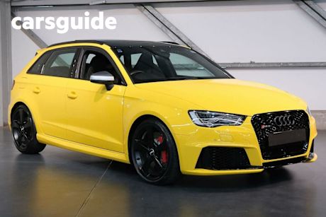 Yellow 2016 Audi RS3 Hatchback Sportback Quattro