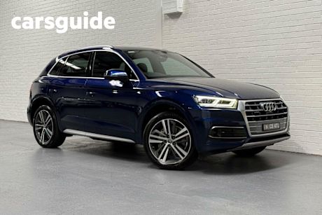 Blue 2020 Audi Q5 Wagon 40 TDI Quattro Sport
