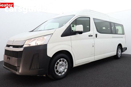 White 2019 Toyota Hiace Commercial Commuter High Roof Super LWB