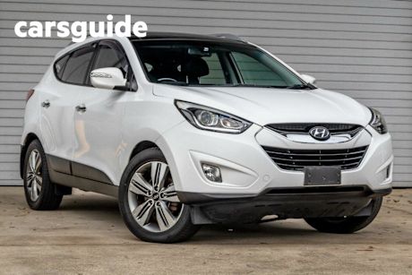 White 2015 Hyundai IX35 Wagon Highlander (awd)