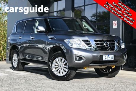 Grey 2019 Nissan Patrol Wagon TI (4X4) (5YR)