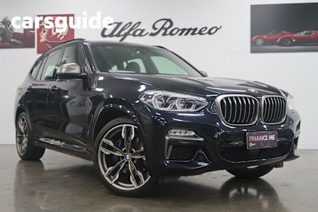 Blue 2019 BMW X3 Wagon M40I