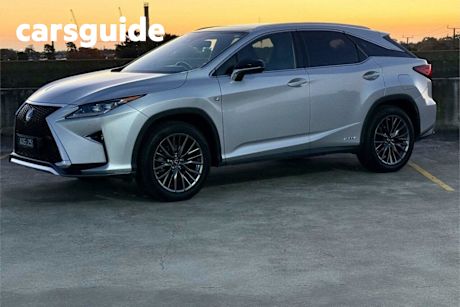 Silver 2017 Lexus RX450H Wagon F Sport Hybrid