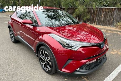 Red 2017 Toyota C-HR Wagon (Hybrid)