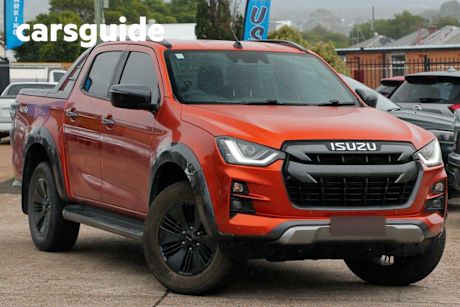 Orange 2022 Isuzu D-MAX Crew Cab Utility X-Terrain (4X4)