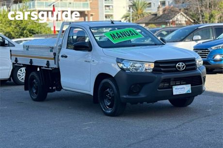 White 2016 Toyota Hilux Cab Chassis Workmate