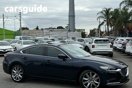 Blue 2021 Mazda 6 Sedan Atenza