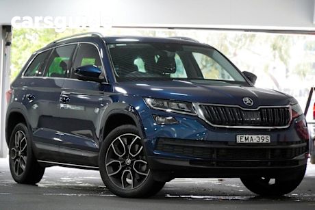 Blue 2021 Skoda Kodiaq Wagon 132 TSI Sportline (4X4)