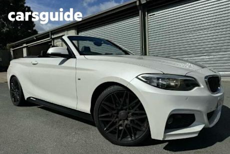 White 2015 BMW 220I Convertible M-Sport