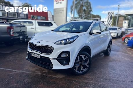 White 2021 Kia Sportage Wagon SX (fwd)