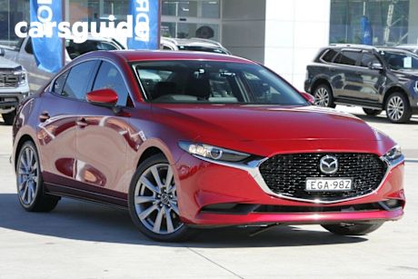 Red 2019 Mazda 3 Sedan G25 GT