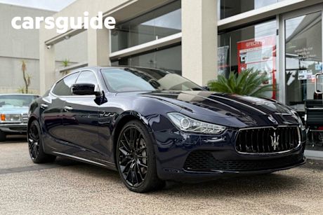 Blue 2016 Maserati Ghibli Sedan