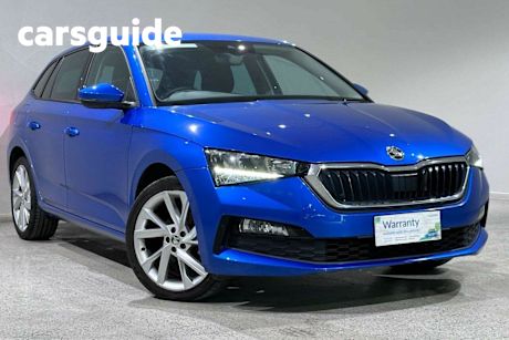 Blue 2022 Skoda Scala Hatchback 110 TSI Ambition