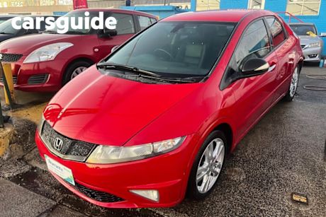 Red 2009 Honda Civic Hatchback SI