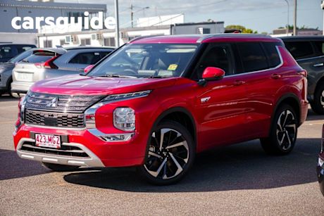 Red 2024 Mitsubishi Outlander Wagon Phev Exceed 5+2 Seat (awd)