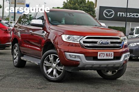 Red 2016 Ford Everest Wagon Titanium