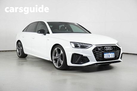 White 2023 Audi A4 Sedan 45 Tfsi Quattro S Line Mhev