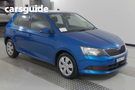 Blue 2016 Skoda Fabia Hatchback 81 TSI