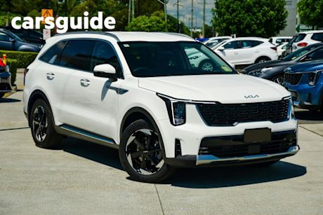 White 2024 Kia Sorento Wagon Sport+ 7 Seat