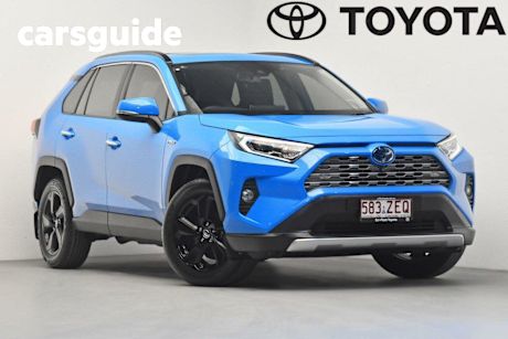 Blue 2019 Toyota RAV4 Wagon Cruiser 2WD Hybrid