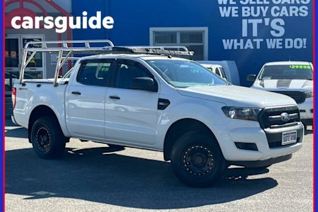 White 2016 Ford Ranger Crew Cab Pickup XL 2.2 HI-Rider (4X2)