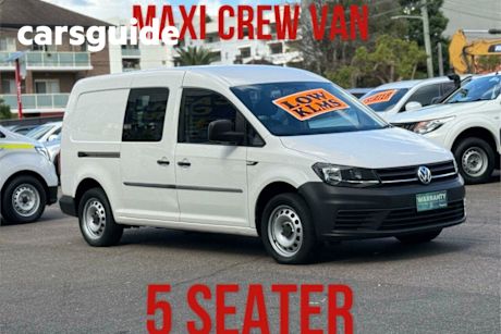 White 2017 Volkswagen Caddy Van Maxi Crewvan TSI220