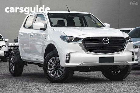 White 2024 Mazda BT-50 Dual Cab Chassis XT (4X2)