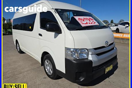 White 2018 Toyota Hiace Bus Commuter