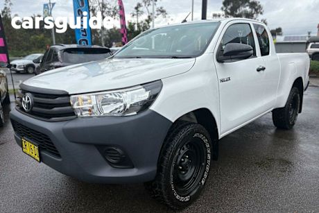 White 2018 Toyota Hilux X Cab Cab Chassis Workmate (4X4)