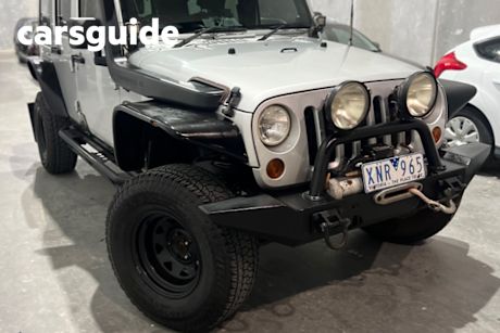 Grey 2009 Jeep Wrangler Softtop Unlimited Sport (4X4)