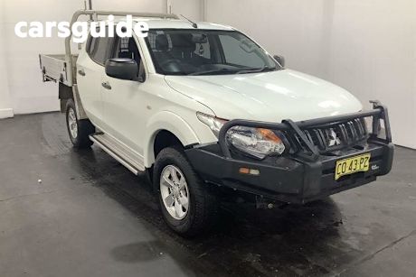 White 2018 Mitsubishi Triton Dual Cab Utility GLX Plus (4X4)
