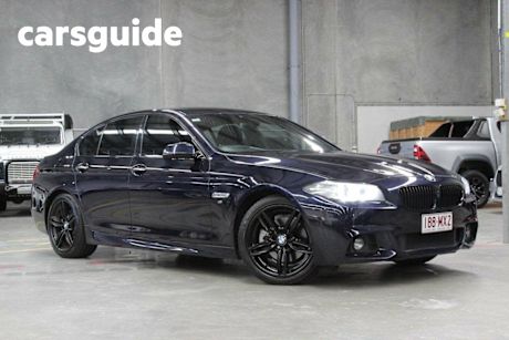 Blue 2015 BMW 520D Sedan Luxury Line