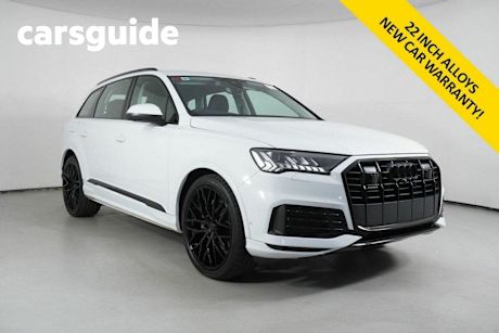 White 2023 Audi Q7 Wagon 45 TDI Quattro Mhev